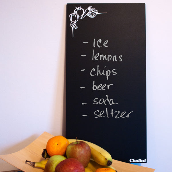 Kitchen Chalkboard with chalk ledge